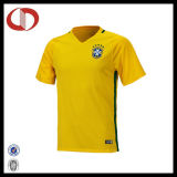 Custom Made Cheap Professional Yellow Soccer Jersey