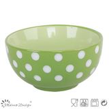 13.5cm Ceramic Bowl with White Dots