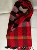 Fine Wool Woven Plaid Scarf Shawl