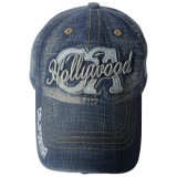 Washed Jeans Dad Hat with Logo Gj1759