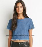 New Fashion Womens Denim Crop Tops