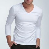 Cheap Customize Rayon/Spandex Men Plain T Shirt