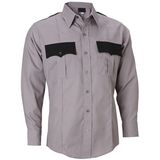 2-Tone Men's Long Sleeve Security Guard Dress Uniform Shirt