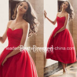 Strapless Lace Party Cocktail Homecoming Gown Red Bridesmaid Evening Dresses Z7041