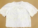 Hot Style Ladies's Silk Cotton Embroidery Woven Shirts