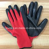 13 Gauge Black Nitrile Coated Gloves Working Gloves