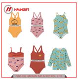 Ins 2018 Spring Summer Bobo Series Banana Sun Children Girls Boys Baby One-Piece Swimsuit with Cap