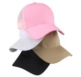 Blank Casual Cotton and Mesh Trucker Hat/5 Panel Baseball Cap