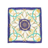 Hot Sale Printed Lady Shawl Silk Square Scarf for Wholesale