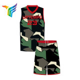 China Factory Hot Sale Custom Design Camouflage Breathable Basketball Jersey Uniform