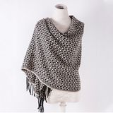 Women's Cashmere Like Classic Checked Knitted Winter Printing Shawl Scarf (SP303)