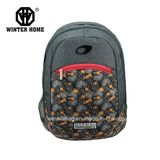 Tranfer Printing Flower Fabric Casual School Backpack Bag