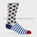 Weaven and Stripes Knitting Design Men Sock