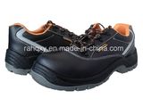 Smooth Leather Upper and Reflect Part Safety Shoes (HQ05020-1)