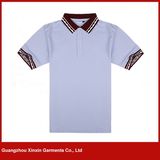 Wholesale Short Sleeve Color Combination Collar Custom Design Womens Golf Polo Shirts (P168)