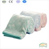 Factory Direct Supply Custom Embossed Coral Fleece Baby Blanket for Sale