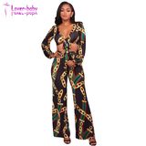 Zenith Black Multi-Color Chain Print Two Piece Pant Set