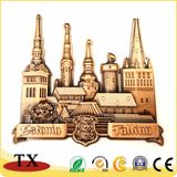 Custom Metal Fridge Magnet with Gold Copper Tin Plating