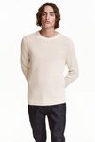 Men Round Neck Heavy Casual Cotton Sweater