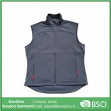 Men's Softshell Vest with Stand Collar