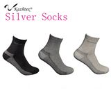 Anti-Bacterial Silver Fiber Stripe Cotton Socks for Men