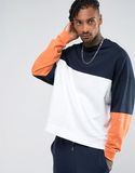 Men's Oversized Sweatshirt with Beach Club Print