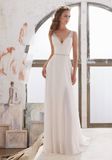 2017 Elegant Georgette Sheath Bridal Wedding Dresses Wd505