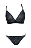 Hot Sexy Triangle Bra Cup See Through Bra Set