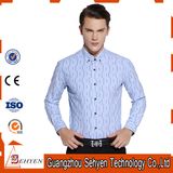 Top Quality 100% Cotton Blue Men Formal Business Dress Shirts