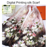 2017 Hot Sale Digital Printed Shawls Fashion Lady Silk Scarf