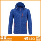 Men's Yarn Dyed Melange Fleece Jacket