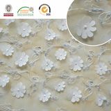 Solid Flower White Lace Fabric C10013