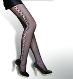 Black Fish Net Panty Hose 8524