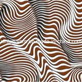 Zebra Print Pongee Waterproof Fabric for Women