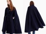 Collection Italian Wool Cape Coat