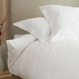 100%Cotton Plain White Hotel Linen Bedding Duvet Cover Set (DPF2545)