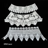 100% Cotton Water Soluble Embroidered Neckties Crochet Lace Collar Pattern X052