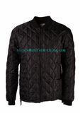 100% Polyester Women Black Winter Quilted Freezer Thermal Work Jacket