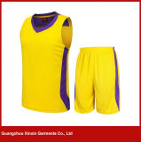 Custom Short Sleeve Quick Dry Yellow Sport Wear for Football Team (T23)