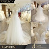 A-Line Silhouette and Beading Decoration Wedding Dress