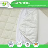 Waterproof Fitted Bamboo Crib and Toddler Mattress Protector / Pad / Cover White