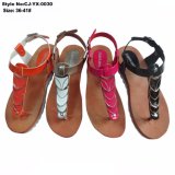 Cool Summer Open Toe Casual PVC Lady Sandals with PU Upper