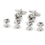 Brass Knot Tuxedo Cufflink Collar Studs