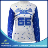 Custom Sublimation Lacrosse Long Sleeve Sporting T Shirt
