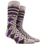 Exaggeration Retro Diamond Design Dress Sock