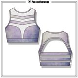 Sublimation Sexy Yoga Bra Removable Cups Fitness Sports Bra