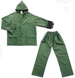Functional Outdoor Rainsuit with PVC/Polyester Coating