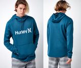 Round Collar Blue Letter Men's Cotton Hoody