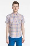 Blue/Green Youth Plaid Short-Sleeved Shirt