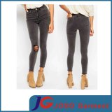 Knee Broken Hot Skinny Jeans Tight Jeans on Woman (JC1354)